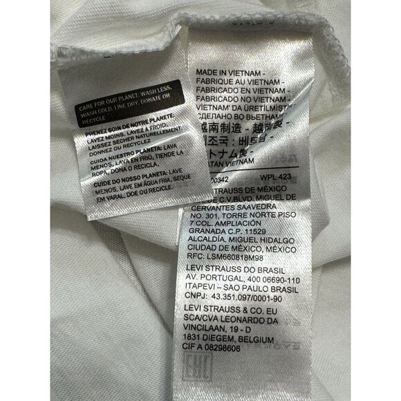 Levi's Sz L T-shirt Shirt Pride Community White 100 % Cotton Levis Classic - Picture 7 of 8